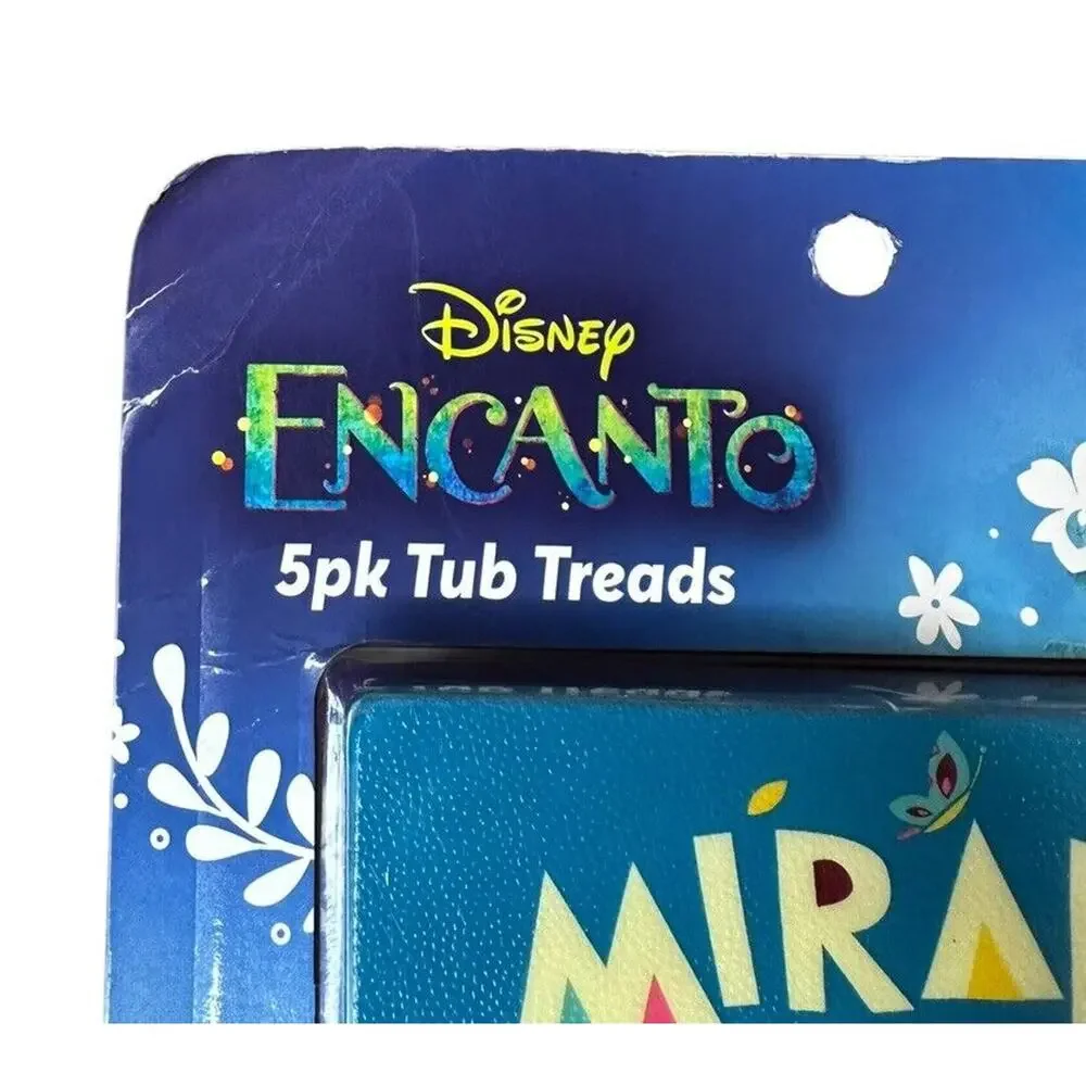 Disney Encanto 5 Pack Tub Tile Treads Bathtub Non-Slip Kids Complete Set NEW